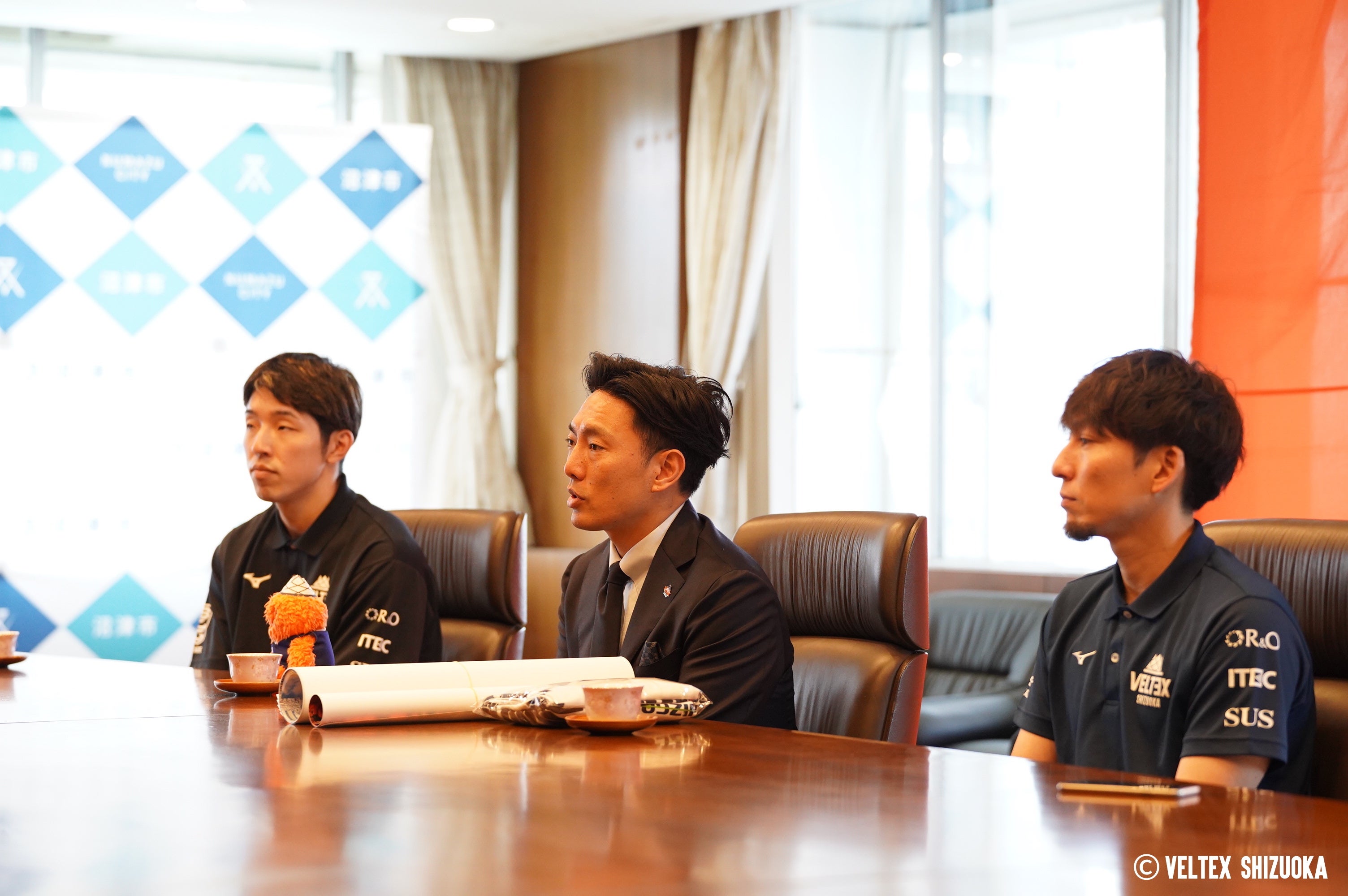 沼津市長を表敬訪問 | 【公式】ベルテックス静岡／VELTEX SHIZUOKA