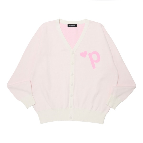 Heart P Logo Cardigan | *p(R)ojectR® | VERTICAL GARAGE OFFICIAL
