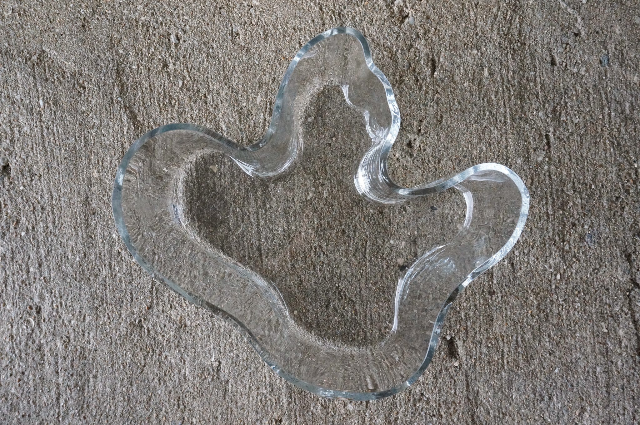 希少・木枠成形】アルヴァ・アアルト 花瓶 クリア｜ヴィンテージ Aalto