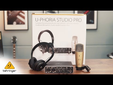 Behringer U-PHORIA STUDIO PRO Recording Bundle with Interface