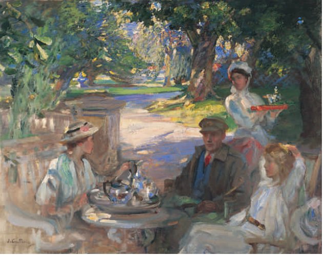The Garden Party by Sir James Guthrie HRA PRSA HRSW HROI (1859–1930)