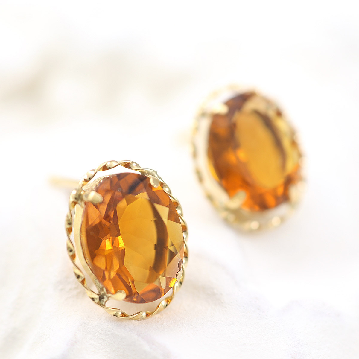 1月誕生石のアクセサリー K18YG シトリン ピアス 11月の誕生石 |ギフト