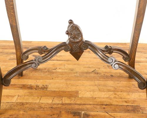 フレンチアンティーク サイドテーブル 猫脚 ビーチ材 v_64706