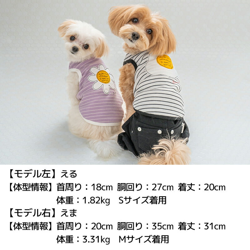 アップリケボーダータンク XS/S/M/L/XL/XXL TINOTITO -ティノティート