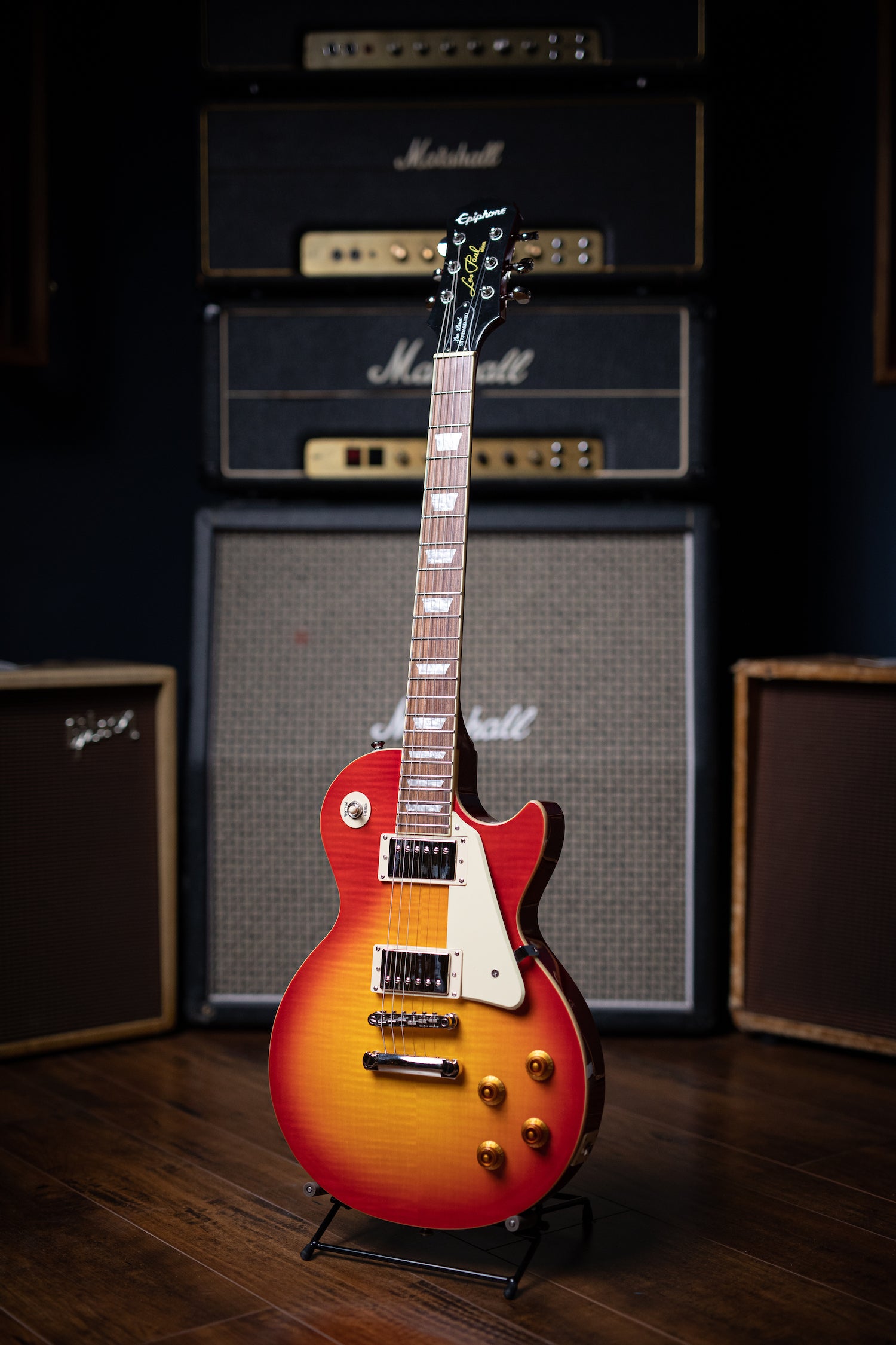 Epiphone Les Paul Standard Plustop Pro Electric Guitar - Heritage