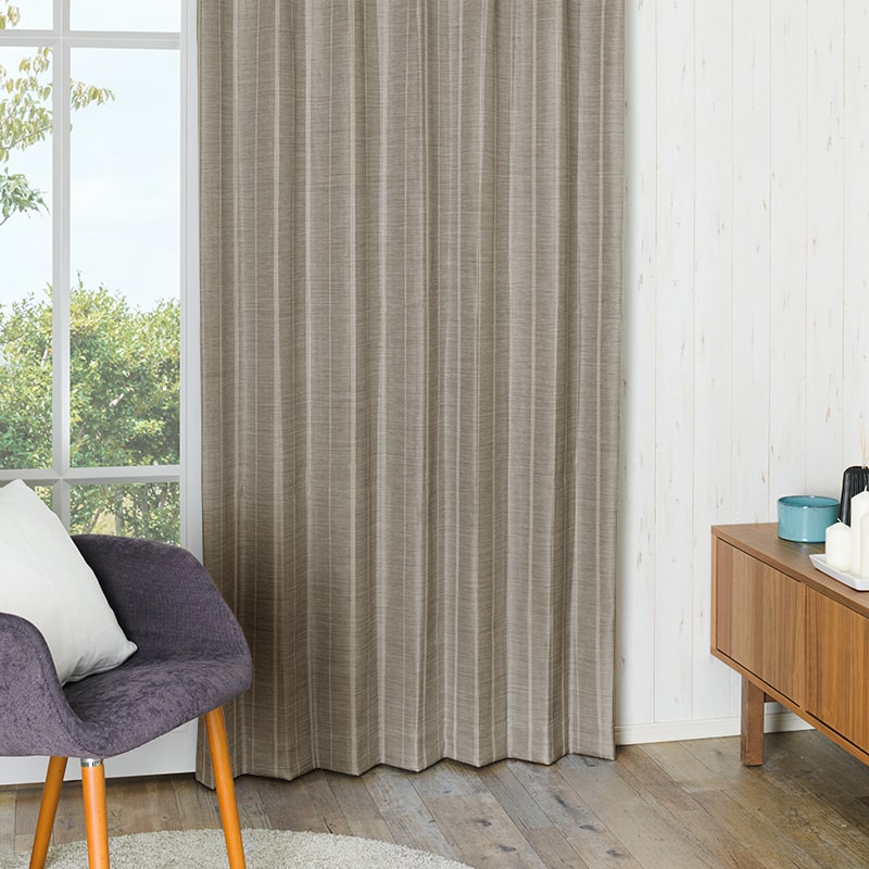 メロウストライプ ドレープカーテン – WARDROBE sangetsu
