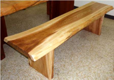 ウッドショップ関口 ＜自然、無垢材杉のベンチ、チェア 手作り商品＞