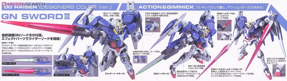 ダブルオーライザー デザイナーズカラーバージョン (1/100) (ガンプラ