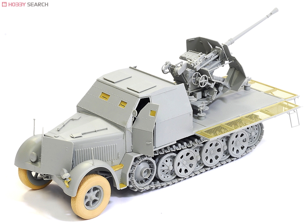 WW.II ドイツ軍 Sd.Kfz.7/2 8tハーフトラック 3.7cm Flak37 対空機関砲