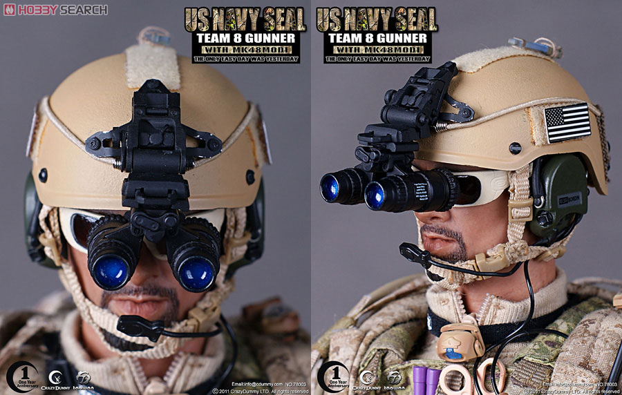 Crazy Dummy - 1/6 U.S.Modern Navy Seal Team 8 Gunner With MK48