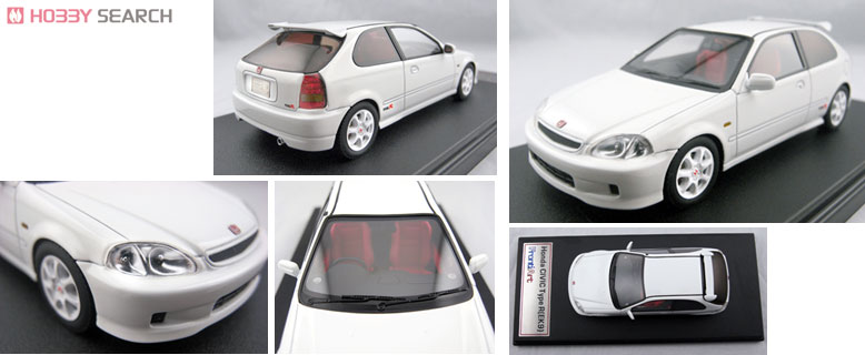 HONDA シビック Type-R (EK9) (ホワイト) (ミニカー) - ホビーサーチ