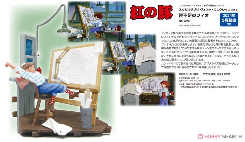 紅の豚 寝不足のフィオ (プラモデル) - ホビーサーチ ミリタリープラモ