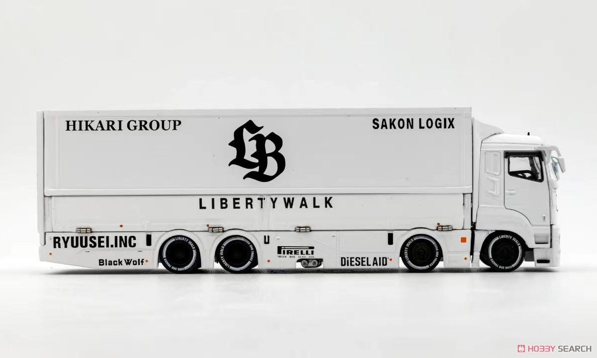 三菱LB-トラック ふそう スーパーグレート (RHD) ホワイト (ミニカー