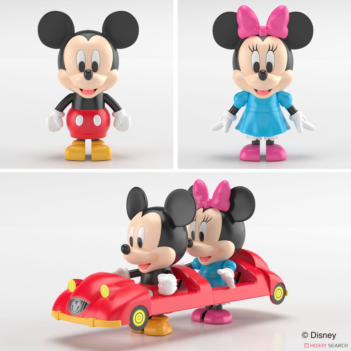 ディズニー キャラクター ミッキー＆ミニー (プラモデル) - ホビー