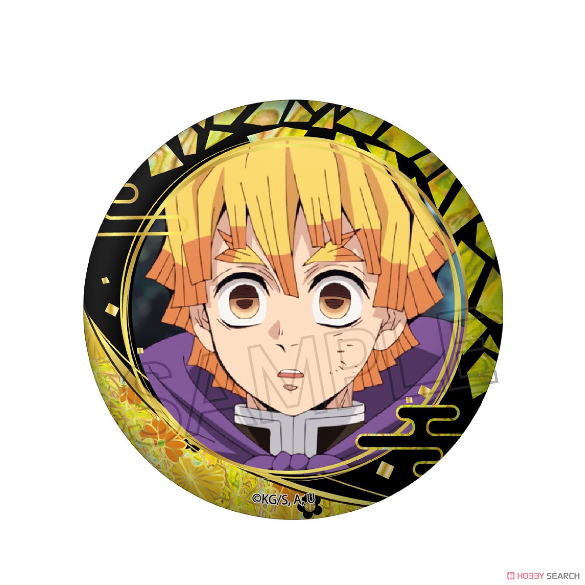 鬼滅の刃 螺鈿風シリーズ Vol.3 缶バッジ 我妻善逸 (キャラクター