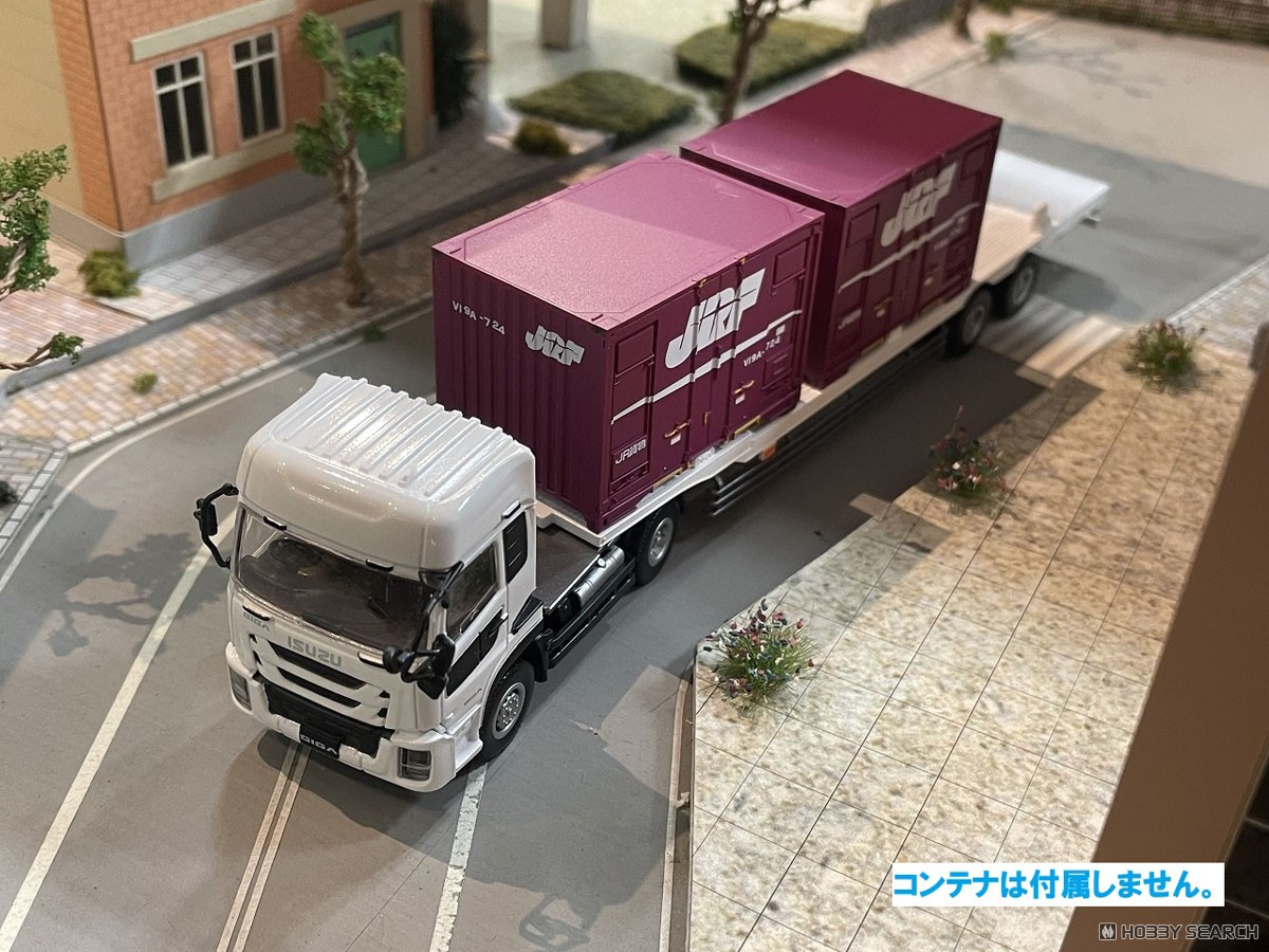 16番(HO) ISUZU GIGA＋鉄道コンテナ積載用セミトレーラー (鉄道模型