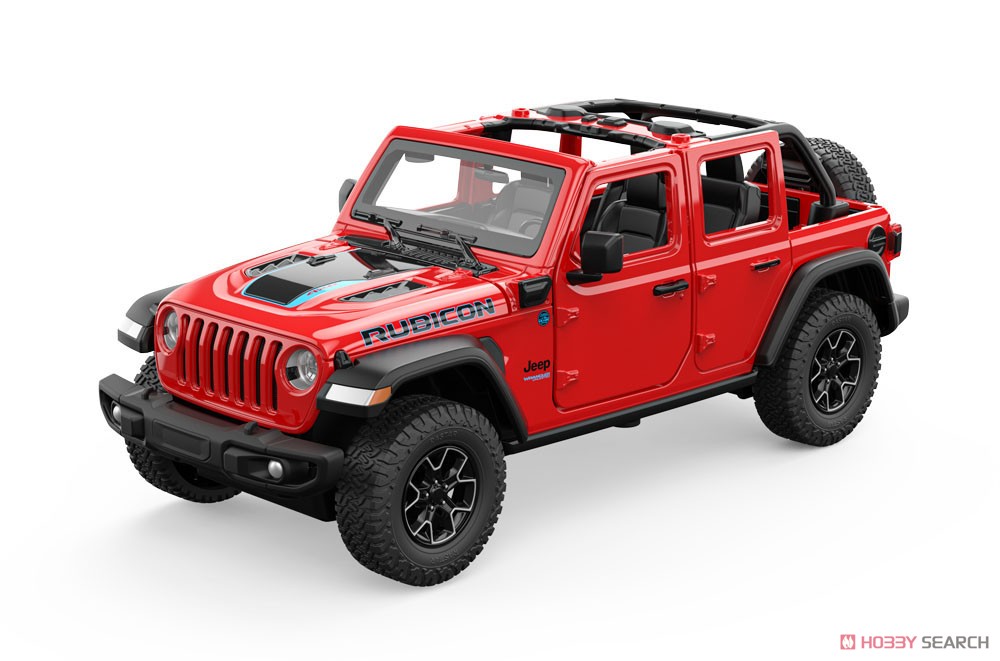 ジープ ラングラー ルビコン 4xe 赤 (ミニカー) - ホビーサーチ ミニカー