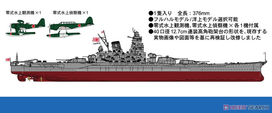日本海軍 戦艦 大和 最終時 1945 (プラモデル) - ホビーサーチ