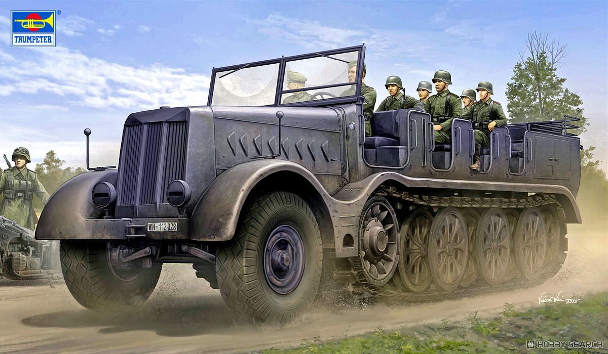 ドイツ軍 18tハーフトラック Sd.kfz.9 砲兵仕様 (プラモデル) - ホビー