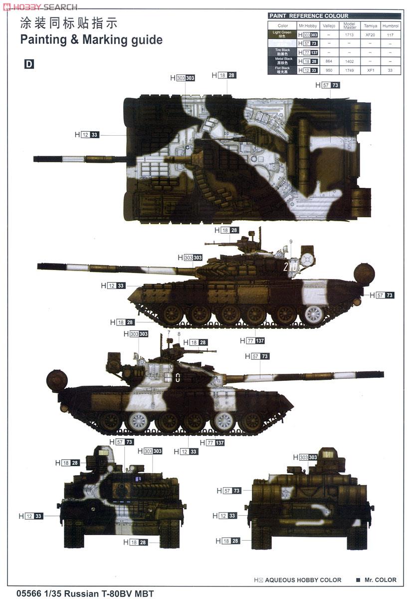 ソビエト軍 T-80BV 主力戦車 (プラモデル) - ホビーサーチ ミリタリー