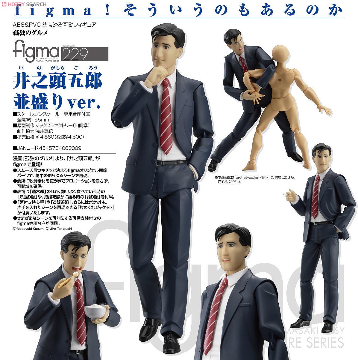 figma 井之頭五郎 並盛りver. (フィギュア) - ホビーサーチ フィギュア