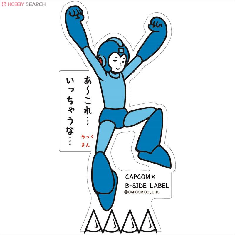 CAPCOM×B-SIDE LABEL ステッカー ロックマン ジャンプ (キャラクター