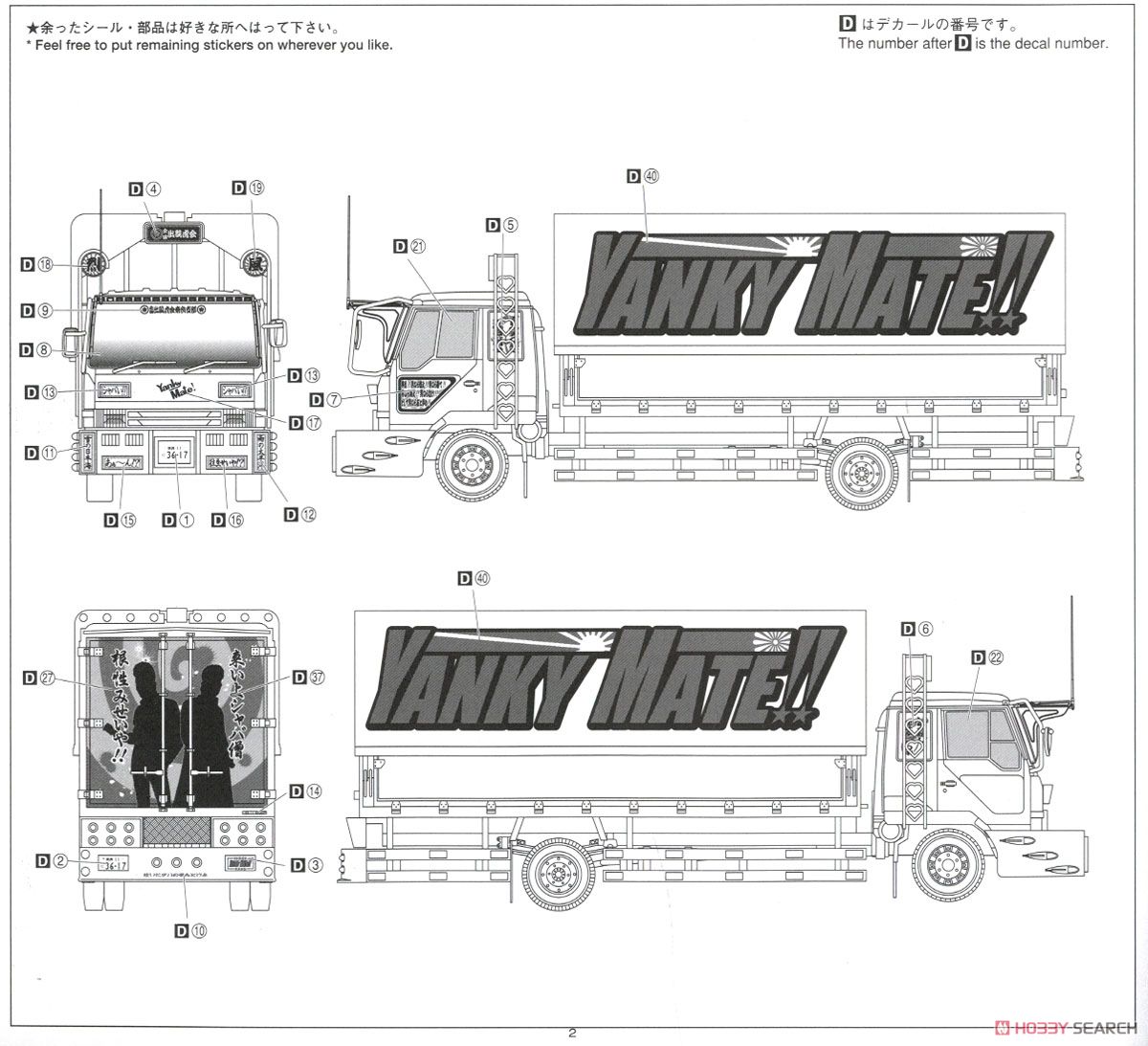 ヤンキーメイト (4t可動ウイング) (プラモデル) - ホビーサーチ カーモデル