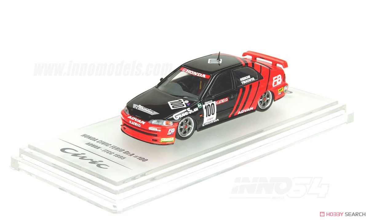 ホンダ シビック フェリオ Gr.A #100 ADVAN 土屋圭市 JTCC 1995