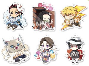 鬼滅の刃 まるかくカンバッジ 3 (12個セット) (キャラクターグッズ