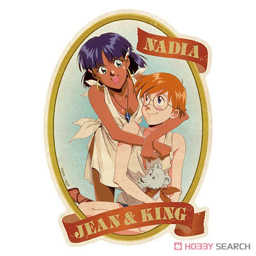 ふしぎの海のナディア トラベルステッカー (7) ナディア＆ジャン