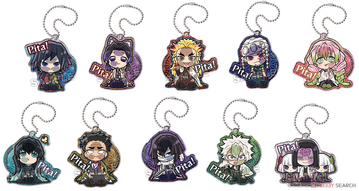 鬼滅の刃 定期購読者 300名限定 メタリックアクリルキーホルダー 4種