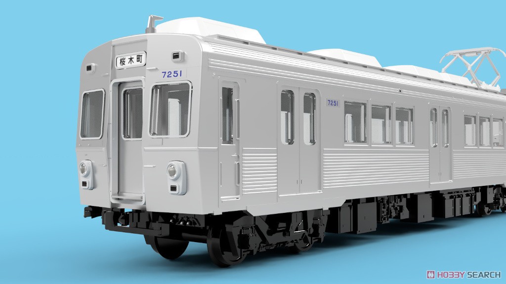 16番(HO) T-Evolution 東急電鉄 7200系 冷房車 2輌セット (2両セット