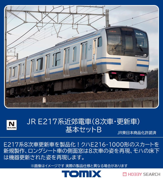 JR E217系 近郊電車 (8次車・更新車) 基本セットB (基本・4両セット