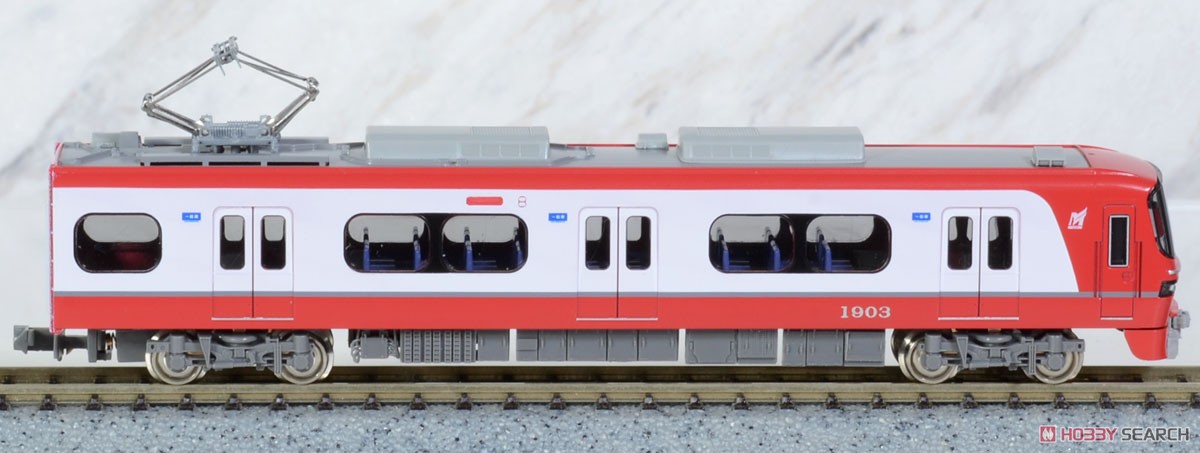 名鉄 1800系 (新塗装・行先表示点灯) 増結2両編成セット (動力無し