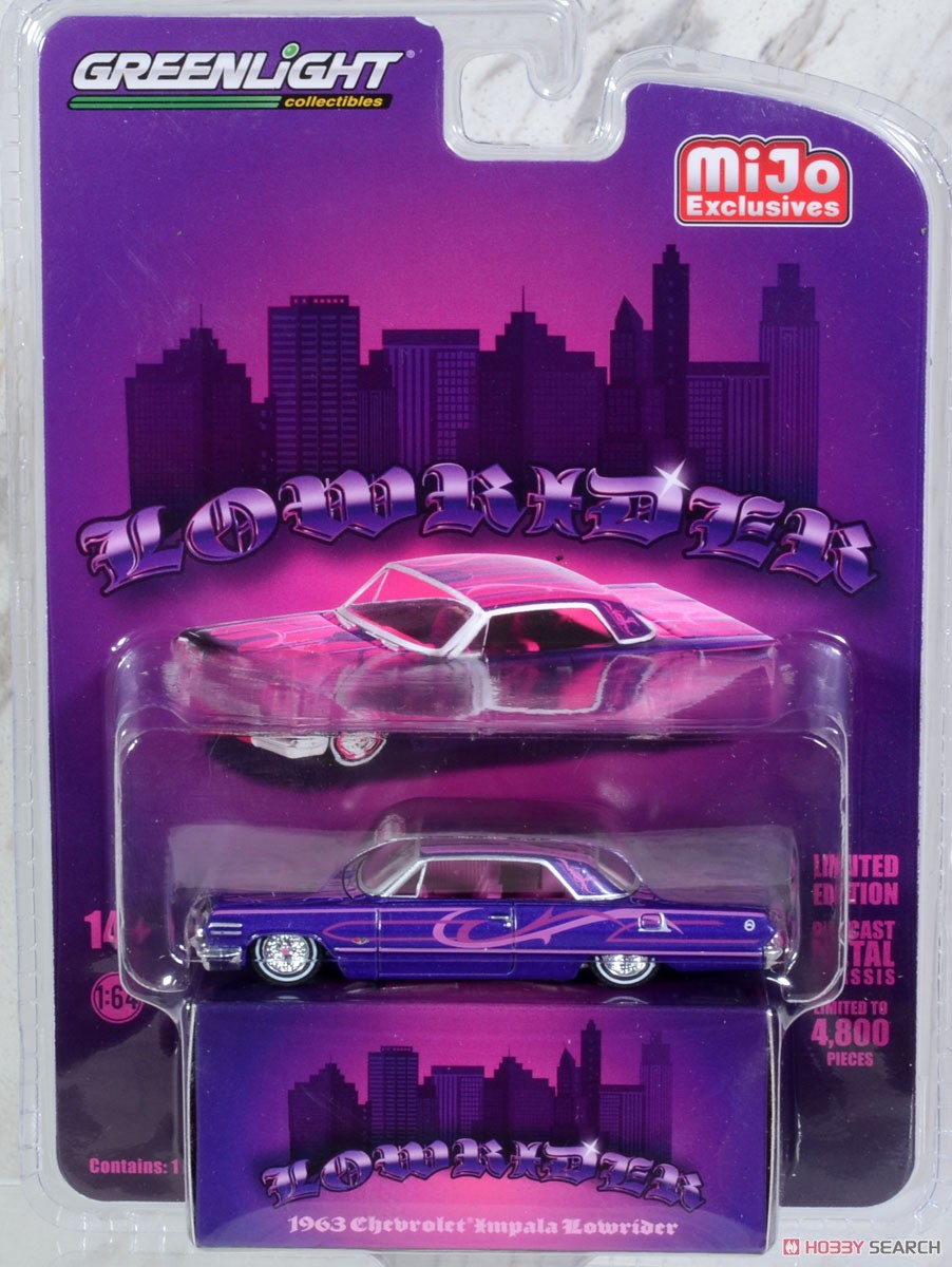 1963 シボレー インパラ ローライダー パープル (ミニカー) - ホビー