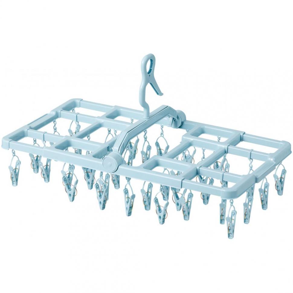 取り入れ簡単スライドハンガー38ピンチ ライトブルー | TWO-ONE STYLE