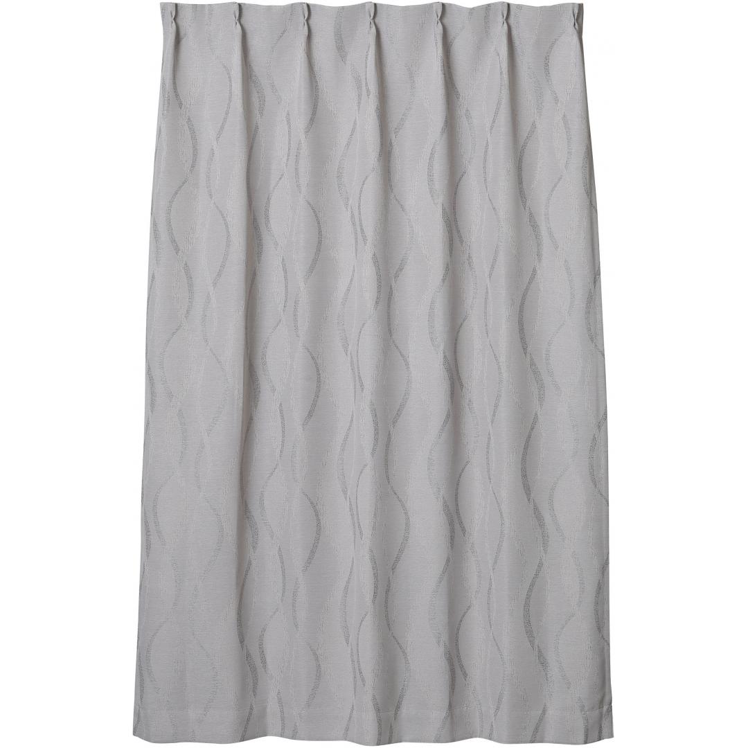 厚地カーテン ヘレン 100×200 2枚組 GY | TWO-ONE STYLEネット