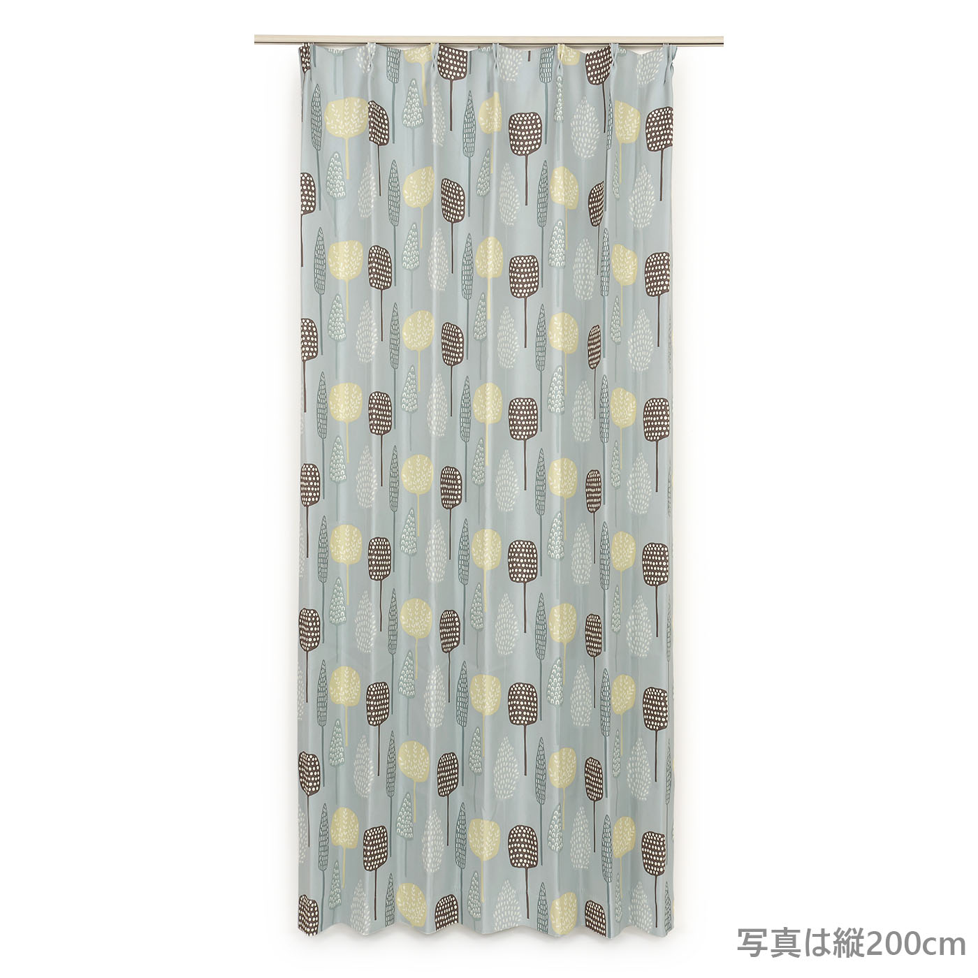 厚地カーテン PUU 100×200 2枚組 GY | TWO-ONE STYLEネット