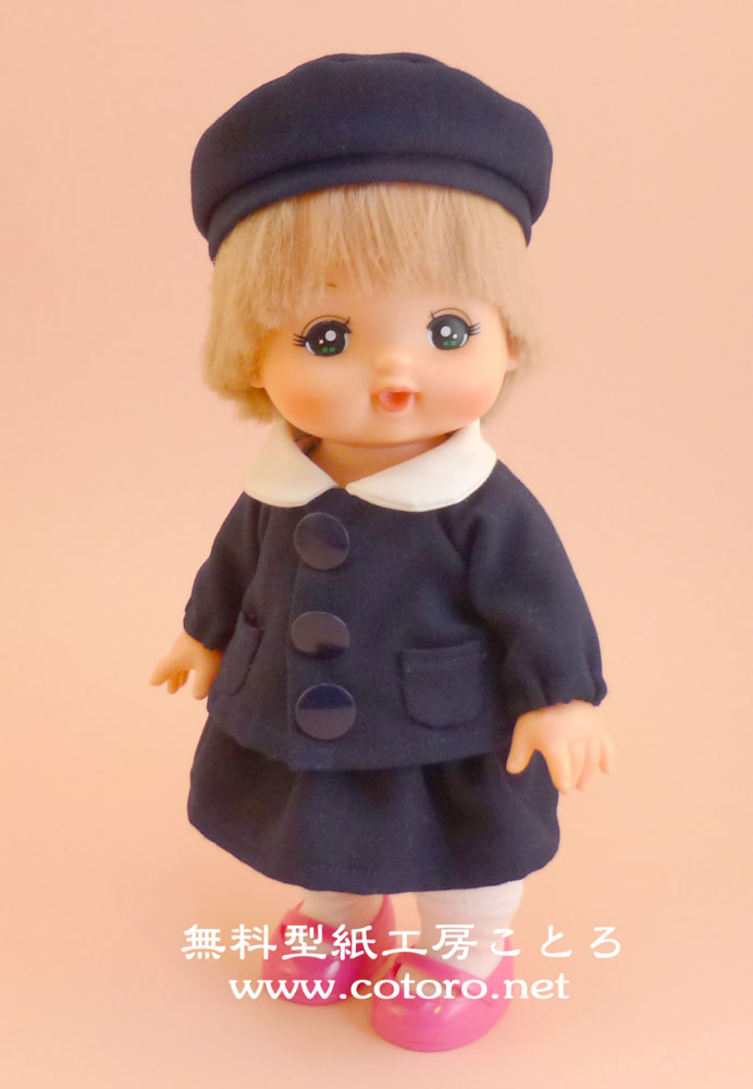 作り方☆「ベレー帽」メルちゃんなどのお人形や縫いぐるみに | 無料