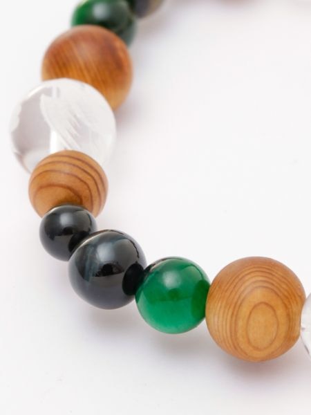 屋久杉四神ブレスレット グリーンタイガーアイ(GR TIGEREYE): 『岩座