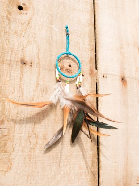 ネイティブドリームキャッチャー6cm(TURQUOISE): 『チャイハネ