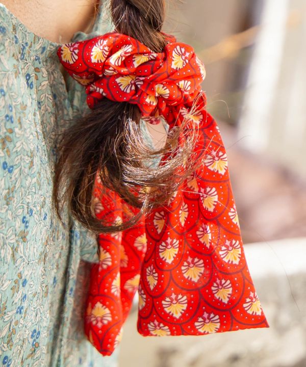 Fromイタリア】リボンシュシュヘアゴム(RD MAPLE): 『欧州航路』