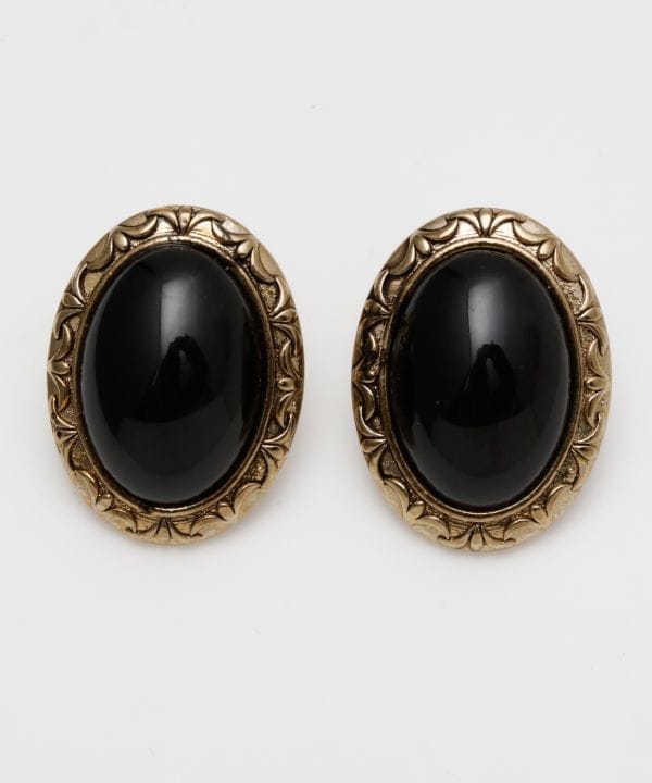 アンティークボタンイヤリング(IVORY): 『欧州航路』