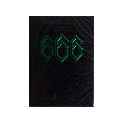 666 Emerald Hellfire Playing Cards - Cards District