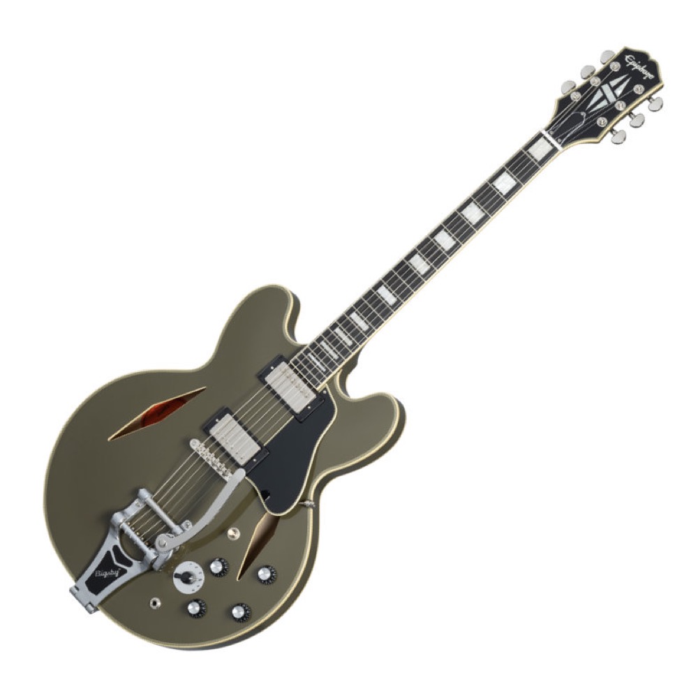 Epiphone エピフォン Shinichi Ubukata ES-355 Custom Bigsby Olive