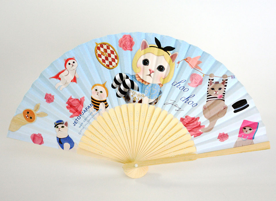 猫の扇子｜猫グッズ・猫雑貨のchoo choo本舗