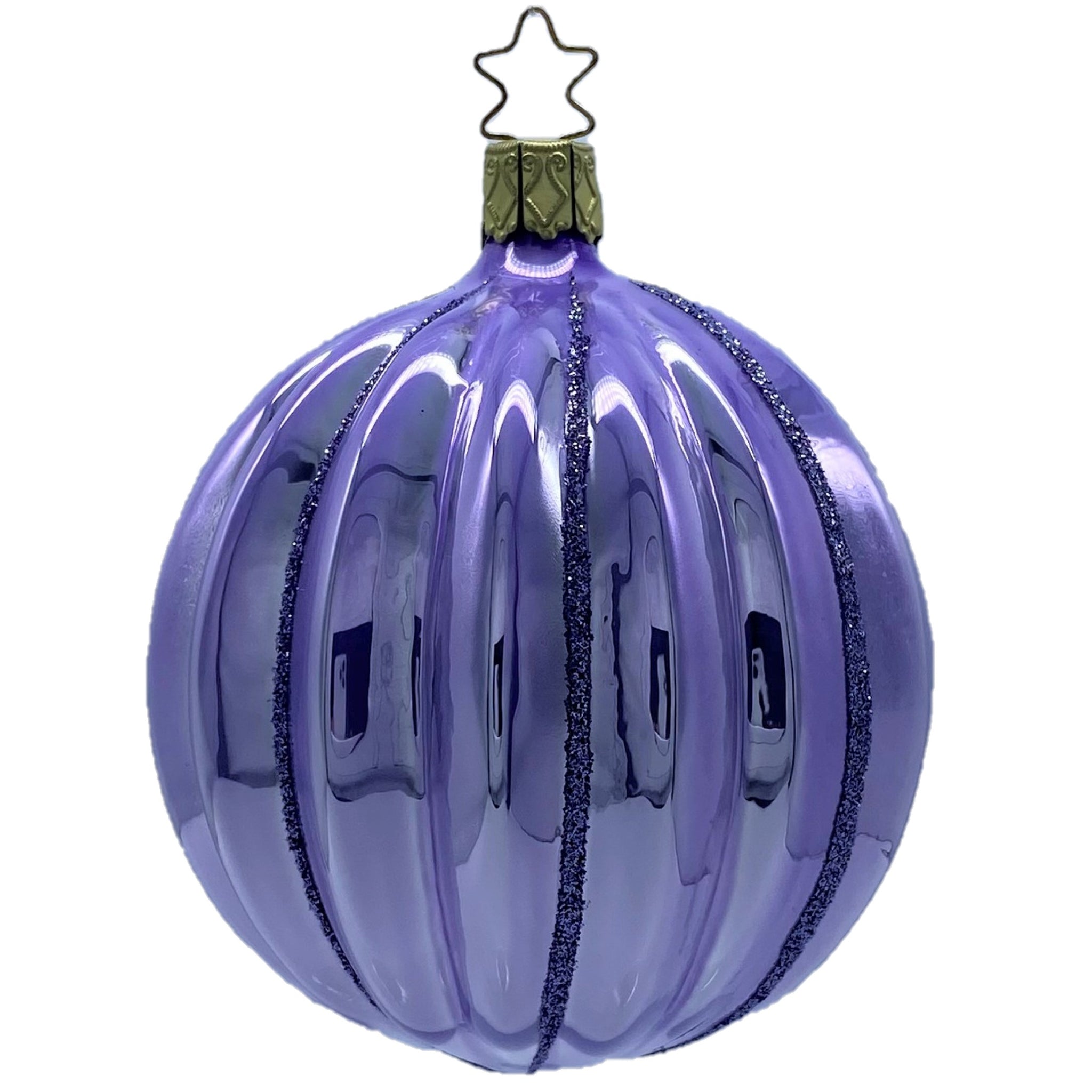 グラスオーナメント】ミュージックボール ホワイト/Music ball ガラス