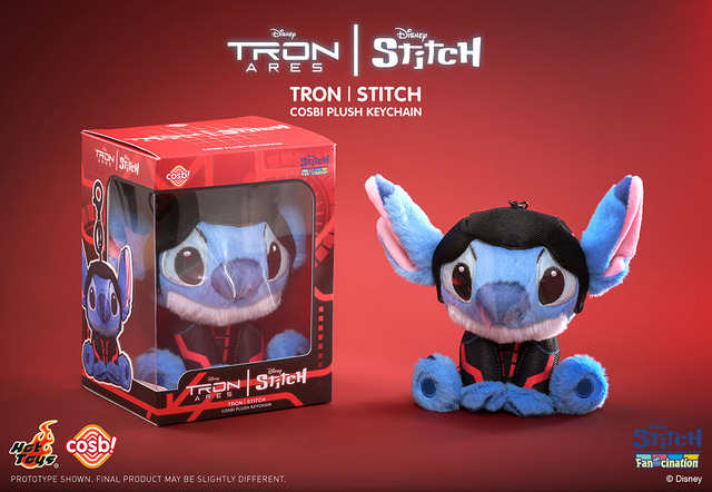 スティッチが『トロン』デザインに！ コスビ＆ぬいぐるみキーチェーン