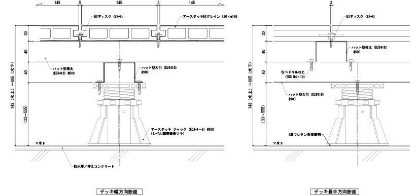 アースデッキEXグレイン(人工木デッキ材（帯電抑制タイプ）) | ABC商会