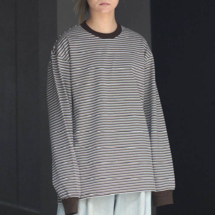 UNIVERSAL PRODUCTS - 【残りわずか】Multi Border L/S T-shirt